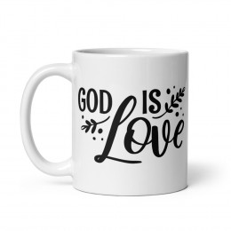 God Is Love - White Glossy Mug